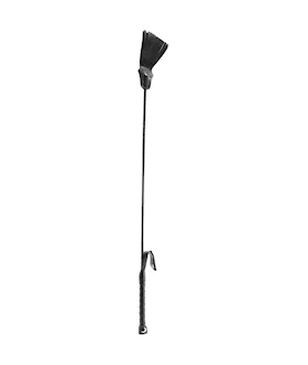 Rouge Leather Tasselled Riding Crop