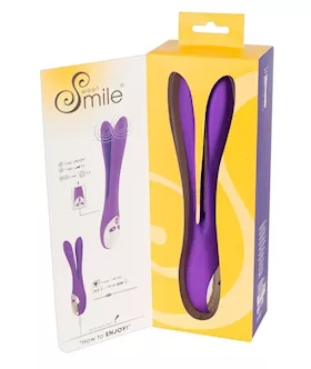Sweet Smile Bendable Double Vibrator - 9.4 Inch