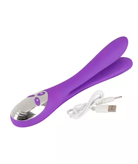 Sweet Smile Bendable Double Vibrator - 9.4 Inch