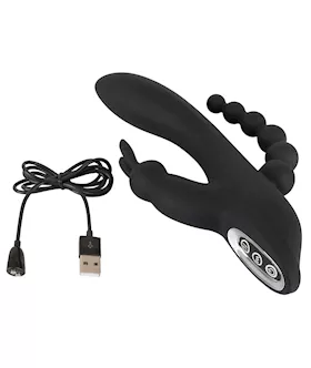 Sweet Smile Triple G-spot Vibrator - 8.1 Inch