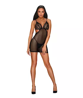 Obsessive Millagro  Chemise and Thong