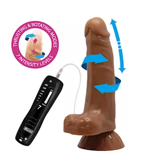 Glide N' Slide Thrusting Dildo