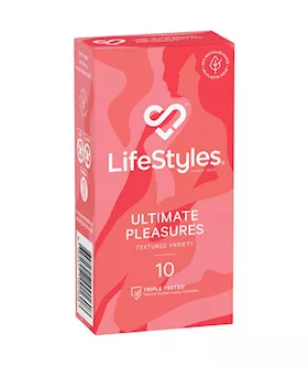 LifeStyles Ultimate Pleasures Textured Condoms 10 Pack