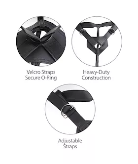 King Cock Strap On Harness With 7 Inch Two Cocks One Hole