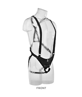 King Cock 11 Inch Two Cocks One Hole Hollow Strap On Suspender System