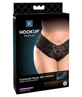 Hookup Panties Pleasure Pearl Boy Shorts  OSXL