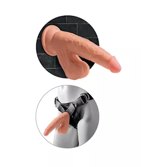King Cock Plus Triple Density Cock With Swinging Balls