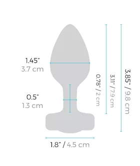 B-vibe Vibrating Jewel Plug - 3.8 Inch