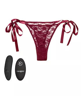 Remote Control Lace Thong Set  One Size