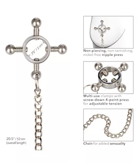 Nipple Grips - 4-point Nipple Press With Chain