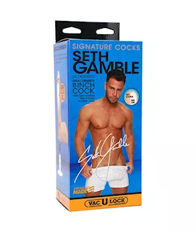 Signature Cocks Seth Gamble Vac-u-lock Dildo - 8 Inch