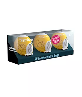 Satisfyer Masturbator Eggs  Set of 3  Fierce