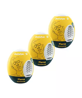 Satisfyer Masturbator Eggs - Set Of 3 - Fierce
