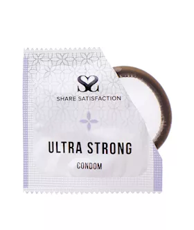 Share Satisfaction Ultra Strong Condom - Single 