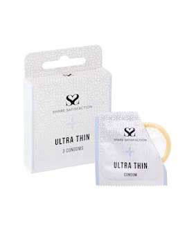 Share Satisfaction Ultra Thin Condom - 3 Pack