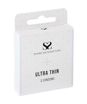 Share Satisfaction Ultra Thin Condom - 3 Pack