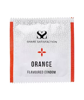 Share Satisfaction Orange Flavoured Condom - 3 Pack