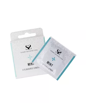 Share Satisfaction Mint Flavoured Condoms - 3 Pack