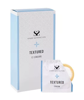 Share Satisfaction Textured Condoms  12 Pack