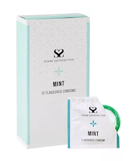 Share Satisfaction Mint Flavoured Condoms - 12 Pack