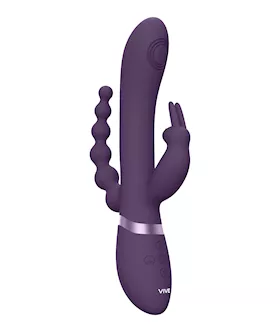 Rini Pulse Vibrating Double Penetration Rabbit