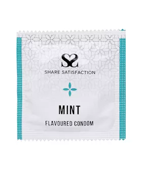 Share Satisfaction Mint Flavoured Condoms - 100 Bulk Pack