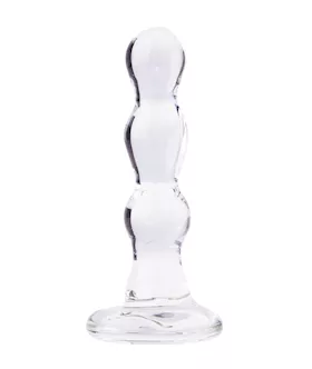 Lucent Utopia Glass Bead Butt Plug