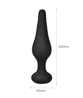 Amore Downward Spiral Remote Vibrating Butt Plug