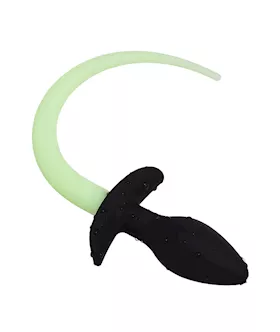 Glow in the Dark Dog Tail Butt Plug