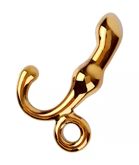 Lucent Golden Glass Butt Plug