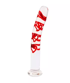 Lucent Red Ribbon Glass Massager