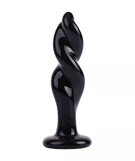Lucent Twirl Glass Butt Plug