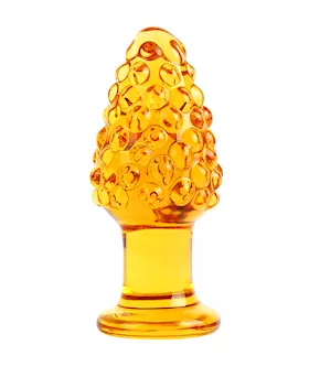 Lucent Textured Glass Butt Plug