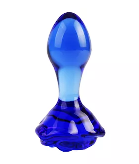 Lucent Rosa Glass Butt Plug