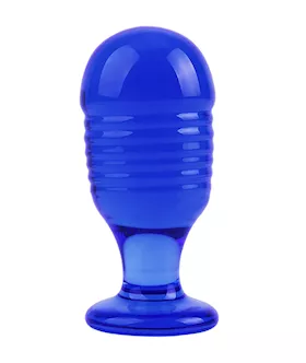 Lucent Textured Glass Butt Plug