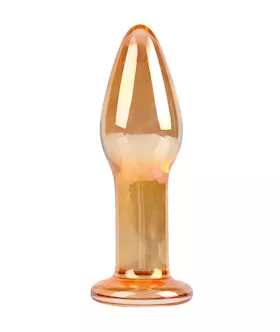 Lucent Metallic Glass Butt Plug