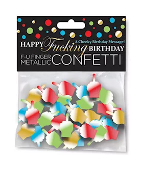 Happy Fucking Birthday Fu Finger Confetti