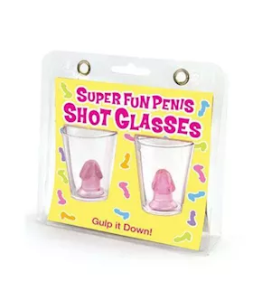 Super Fun Penis Shot Glasses Set Of 2