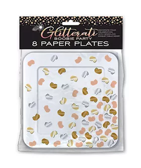 Glitterati Boobie Party Plates