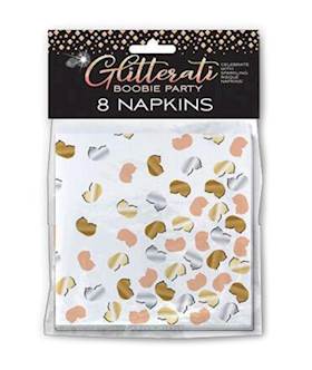 Glitterati Boobie Party Napkins