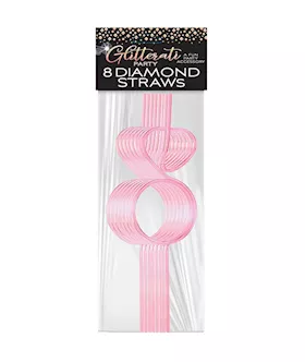 Glitterati Diamond Straw Set 8
