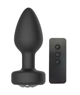 Dizzy Diamond Remote Controlled Vibrating Butt Plug