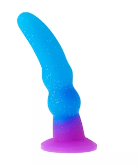 Nood Colours Glitter Rippled Dildo