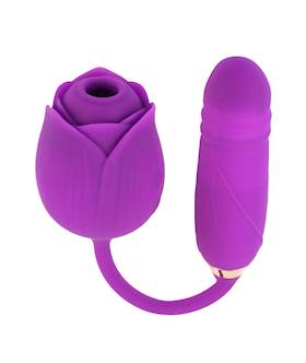 Amore Elegant Rose And Egg Suction Vibrator