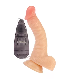 Curvy Vibrating Remote Dildo