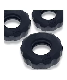 Super Huj 3Pack Cockrings Tar Ice