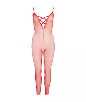Mandy Mystery Horny Hearts Crotchless Catsuit