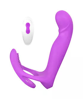 Amore Brush Remote Controlled Dual Penetration Cock Ring