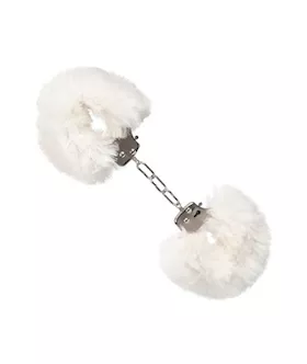 Ultra Fluffy Furry Cuffs White