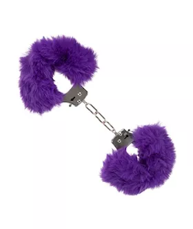 Ultra Fluffy Furry Cuffs  Purple